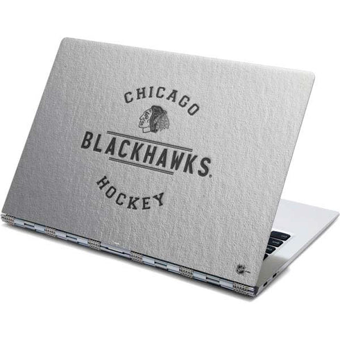 NHL Chicago Blackhawks Black Text Yoga 910 2-in-1 14in Touch-Screen Skin